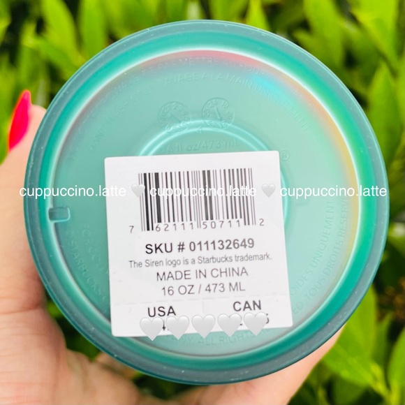 🍓LAST SET🌻Starbucks Summer 2022 Soft Touch Floral Pink & Green Grande Tumblers - Picture 16 of 16